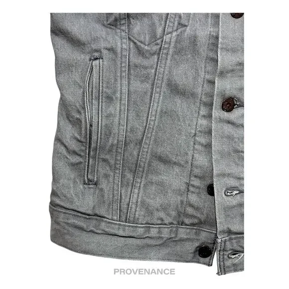 🔴 LEVIS Denim Jacket - Grey 36 - Picture 6 of 8